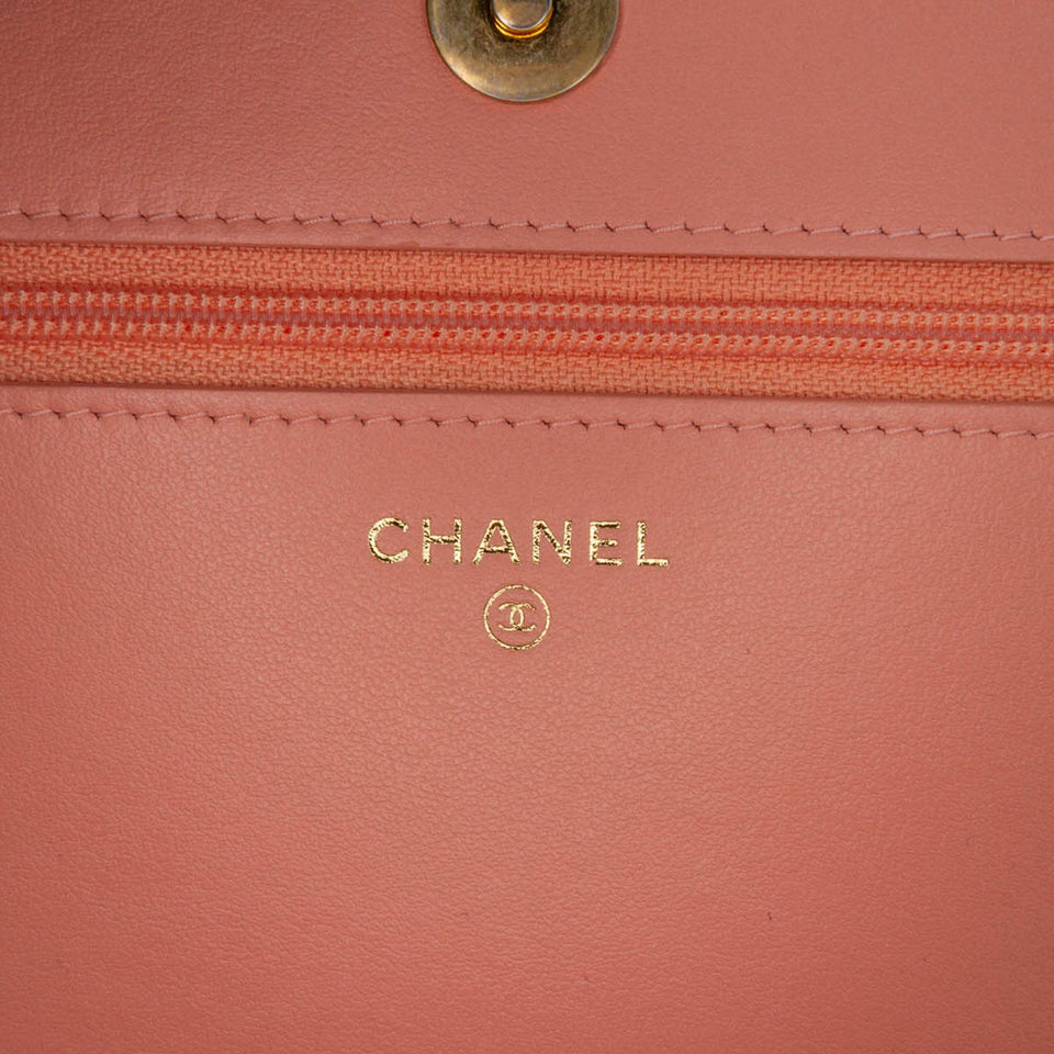 Chanel Quilted Caviar Boy Wallet on Chain