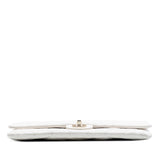 Chanel Quilted Caviar East West Flap Clutch