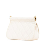 Chanel Quilted Caviar Frame Flap Clutch with Chain