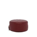 Chanel Quilted Caviar Round Clutch With Chain (SHG-oNHYrK)