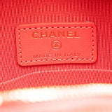 Chanel Quilted Caviar Round Clutch With Chain