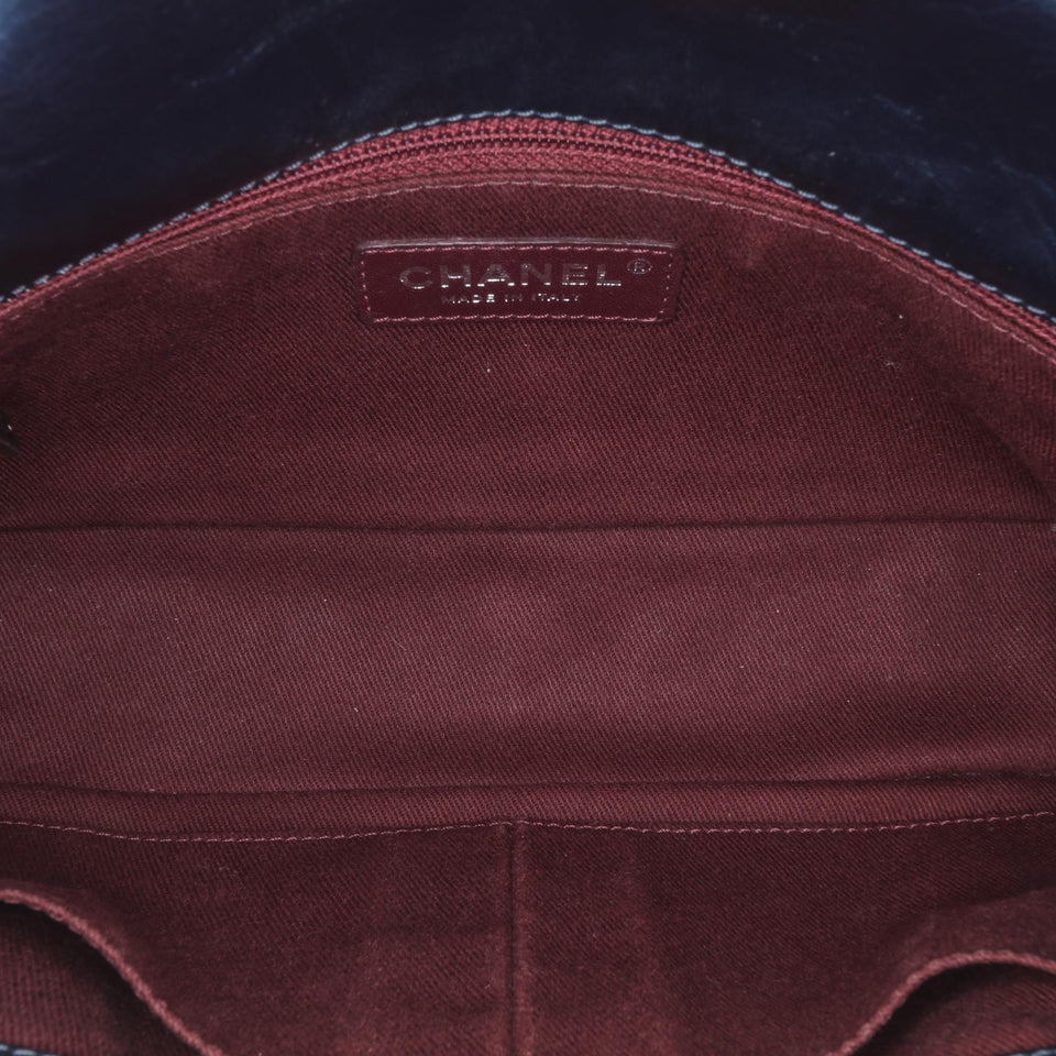 Chanel Quilted Glazed Calfskin Coco Pleats Flap