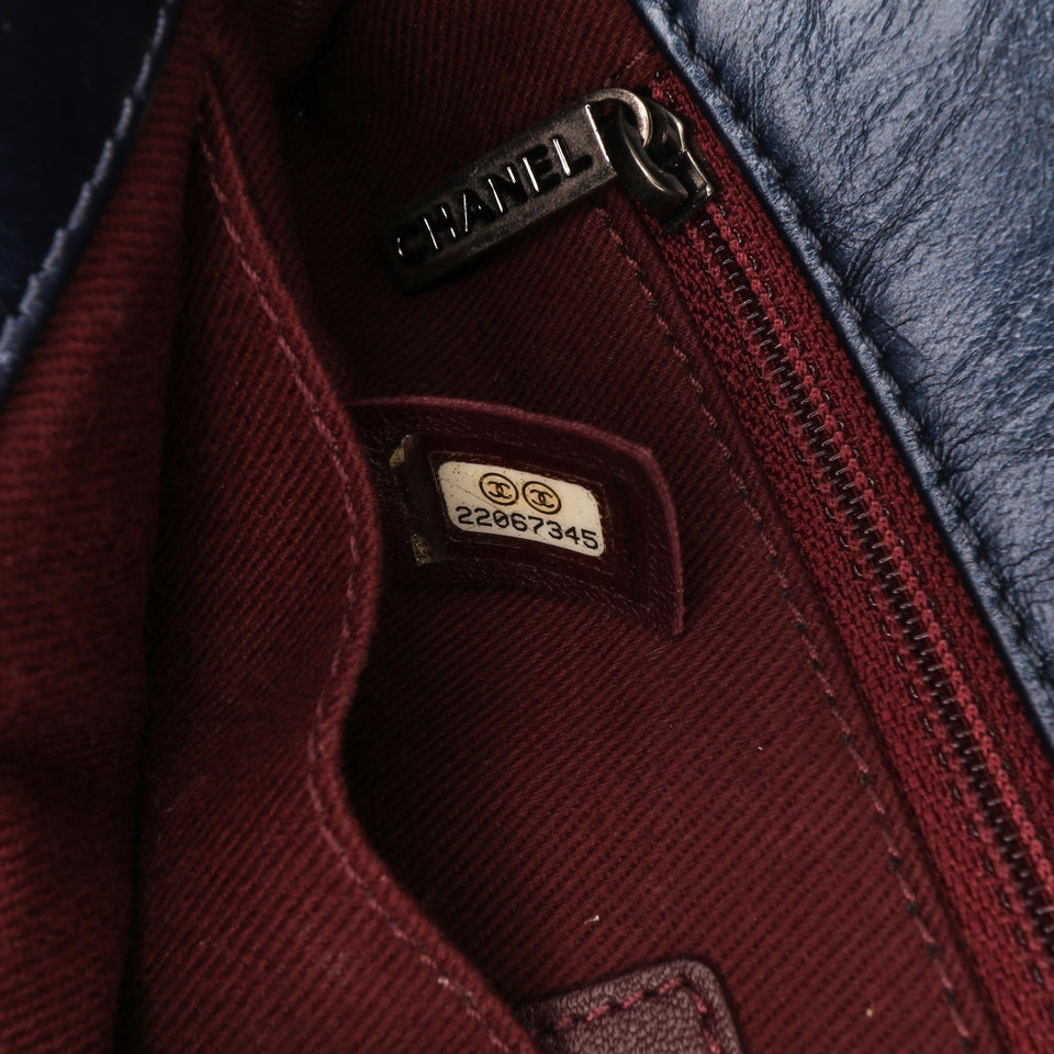 Chanel Quilted Glazed Calfskin Coco Pleats Flap