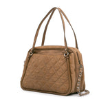 Chanel Quilted Iridescent Calfskin Relax CC Satchel