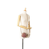 Chanel Quilted Iridescent Lambskin Round Clutch With Chain