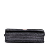 Chanel Quilted Iridescent Lambskin Tartan Button Wallet On Chain