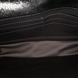 Chanel Quilted Iridescent Lambskin Tartan Button Wallet On Chain