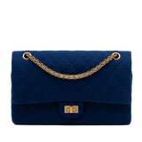 Chanel Quilted Jersey Reissue 2.55 Double Flap 226
