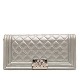 Chanel Quilted Lambskin Boy Flap Clutch
