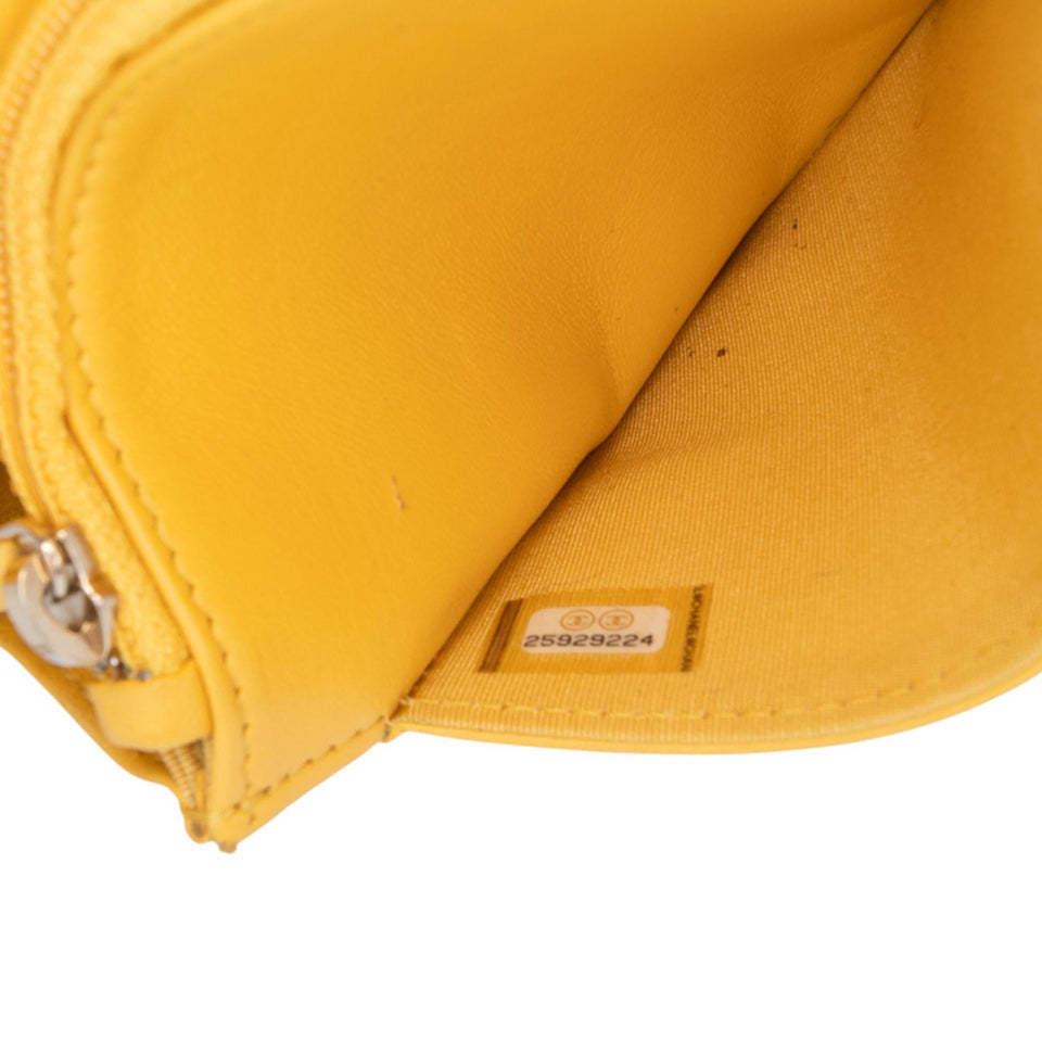 Chanel Quilted Lambskin Boy Wallet On Chain