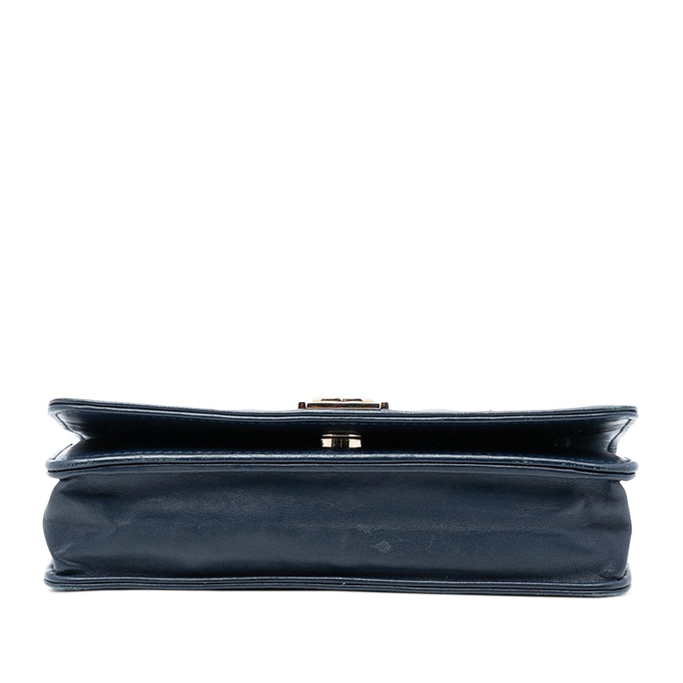 Chanel Quilted Lambskin Boy Wallet On Chain
