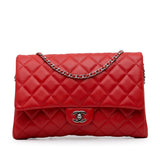Chanel Quilted Lambskin Flap Clutch with Chain (SHG-w0bGwq)