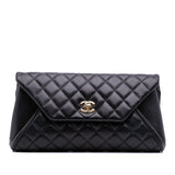 Chanel Quilted Lambskin Fold Up Again Clutch