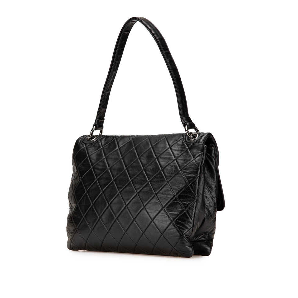 Chanel Quilted Lambskin Padded Envelope Double Flap