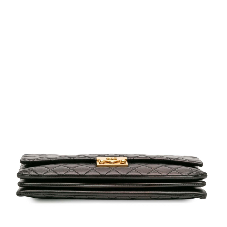 Chanel Quilted Lambskin Pagoda Accordion Flap