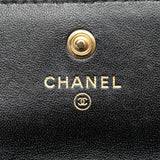 Chanel Quilted Lambskin Pearl Crown Clutch On Chain