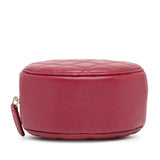 Chanel Quilted Lambskin Round Pearl Clutch with Chain (SHG-QFU7OK)