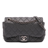 Chanel Quilted Lambskin Stitched Single Flap