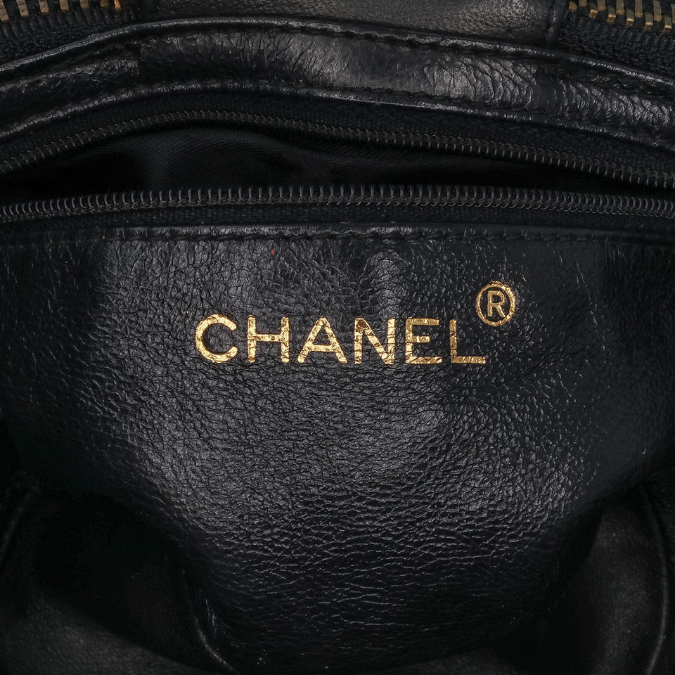 Chanel Quilted Lambskin Tassel Vanity Case with Chain