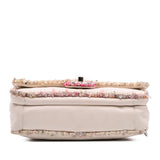 Chanel Quilted Lambskin and Tweed Elegant Trim Flap