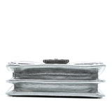 Chanel Quilted Metallic Calfskin North South Boy Flap