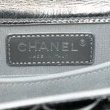 Chanel Quilted Metallic Calfskin North South Boy Flap