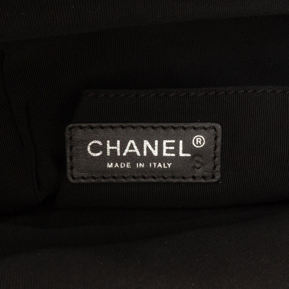 Chanel Quilted Metallic Goatskin Tabatiere Kisslock Foldover Clutch