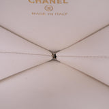 Chanel Quilted Patent Calfskin CC Heart Clutch With Chain
