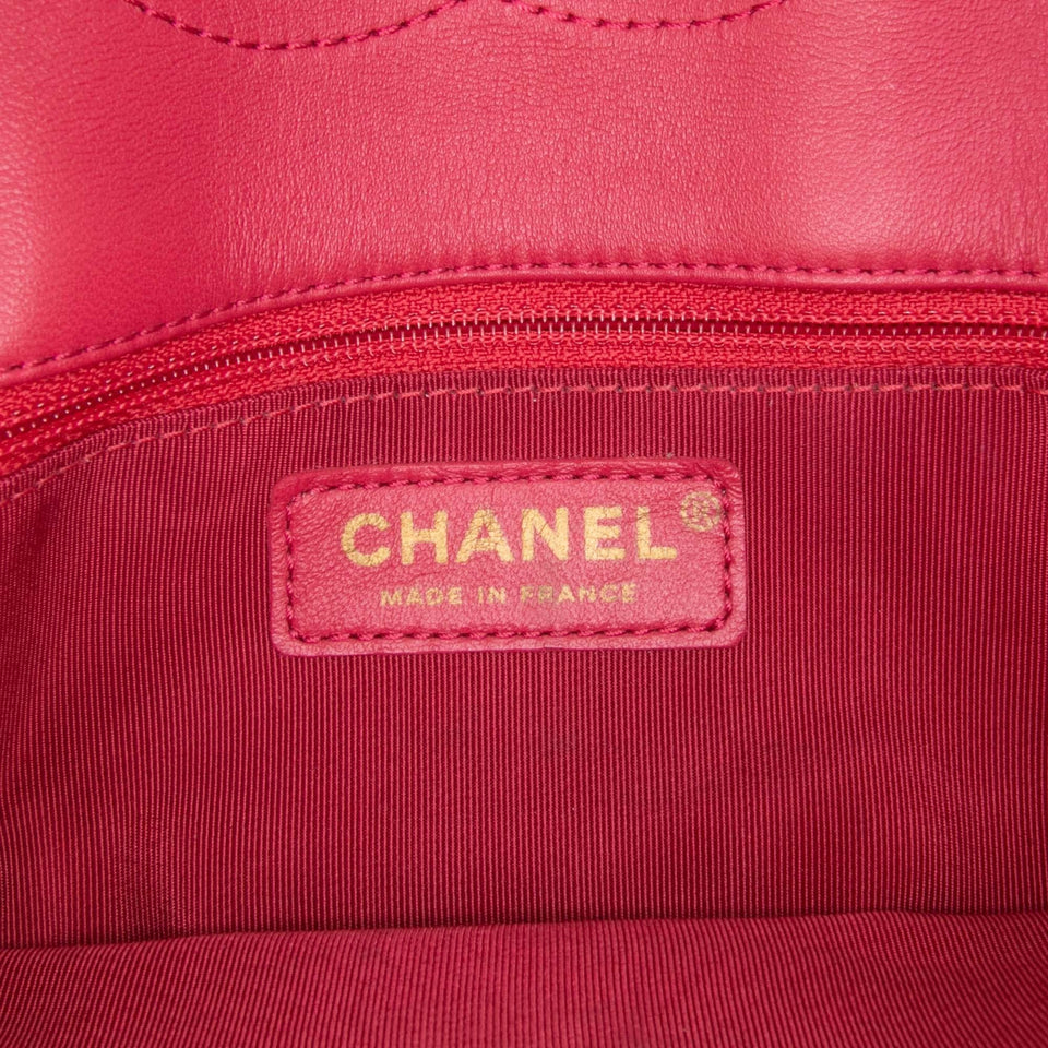 Chanel Quilted Patent Goatskin Pagoda Accordion Flap