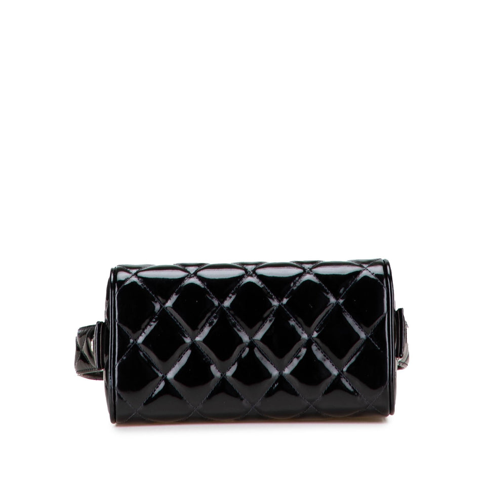 Chanel Quilted Patent Leather Box Handbag