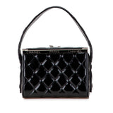Chanel Quilted Patent Leather Box Handbag