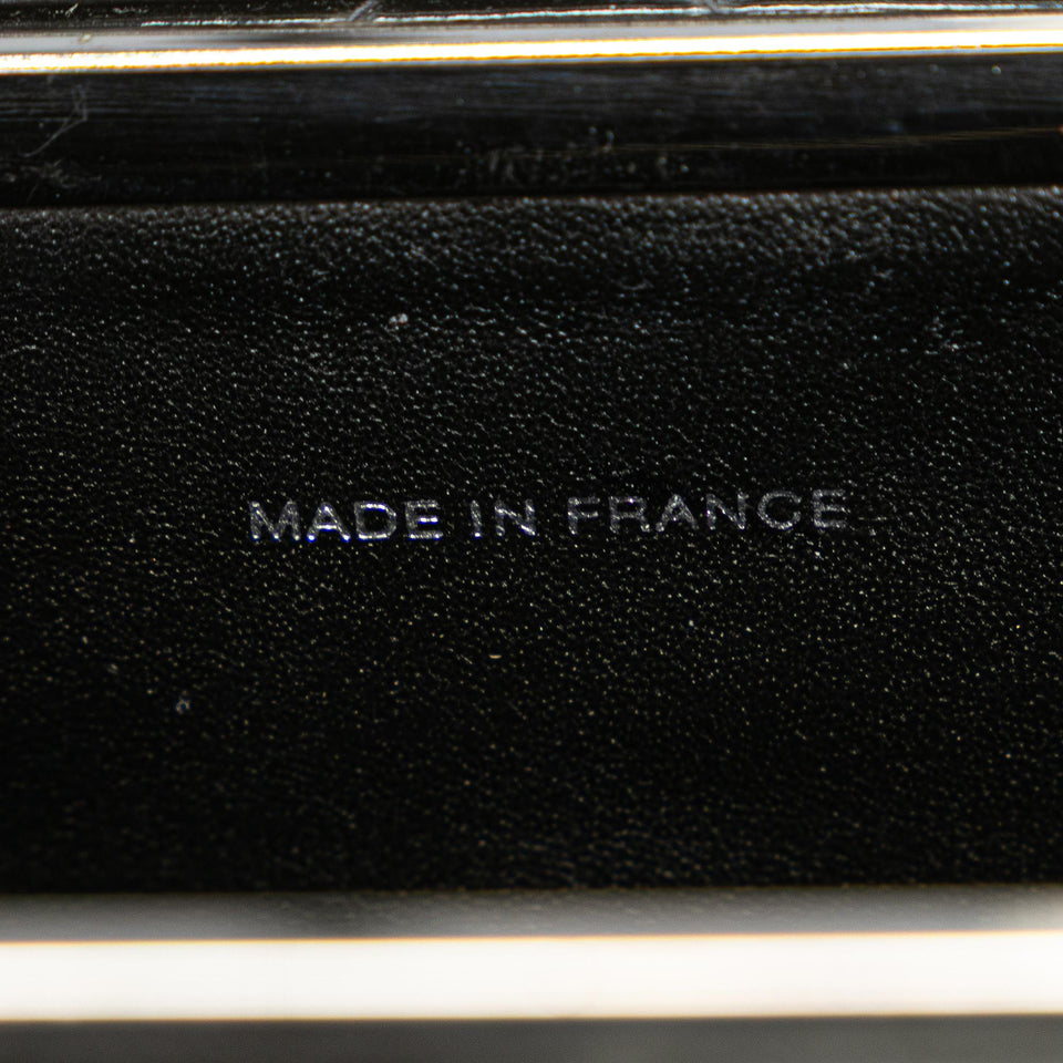 Chanel Quilted Patent Leather Box Handbag
