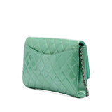 Chanel Quilted Patent New Clutch on Chain