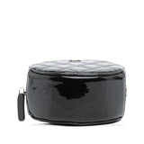 Chanel Quilted Patent Round As Earth Crossbody