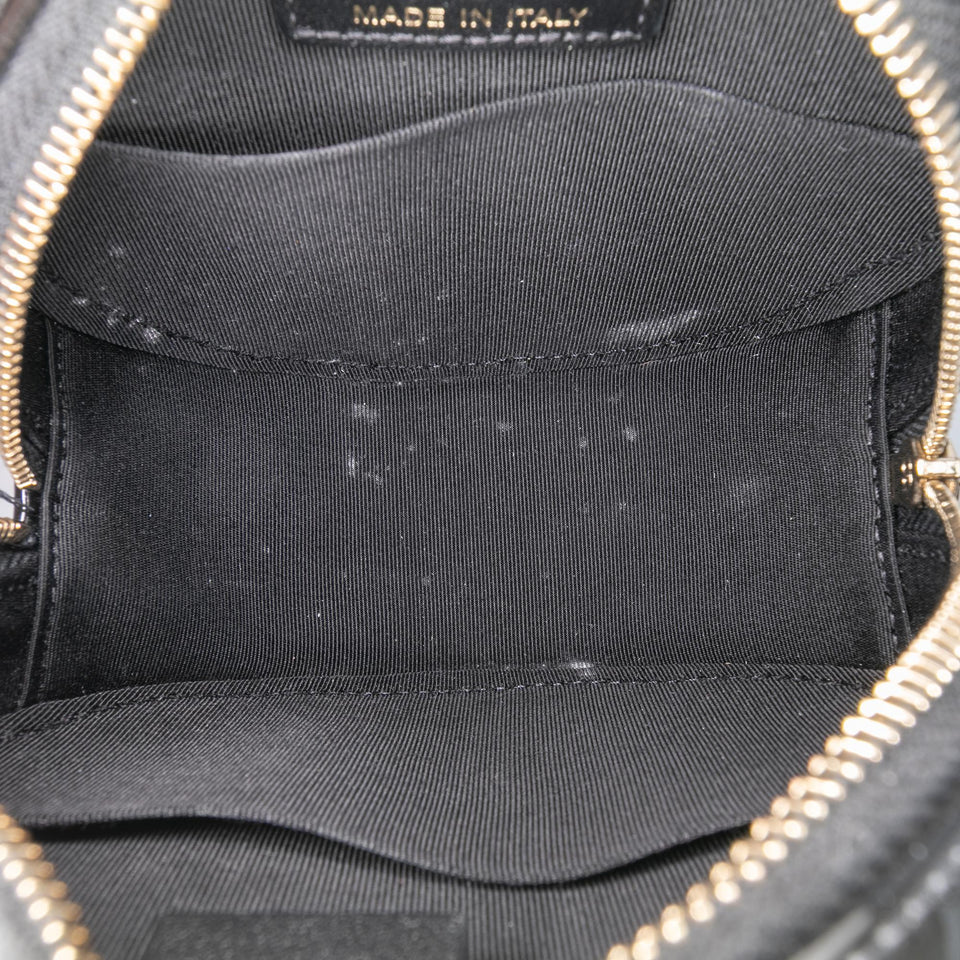 Chanel Quilted Patent Round As Earth Crossbody