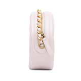 Chanel Quilted Patent Round Clutch with Chain (SHG-Hh0oWh)