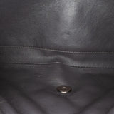 Chanel Quilted Striated Metallic Patent Clutch with Chain