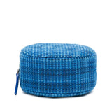 Chanel Quilted Tweed Round Clutch With Chain (SHG-mrWmol)