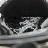Chanel Quilted Velvet Camellia Wristlet Clutch