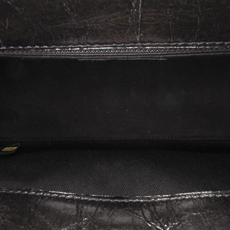 Chanel Reissue 2.55 Glazed Crackled Calfskin Shopping Bag