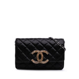 Chanel Sequined Goatskin CC Crystal Wallet On Chain