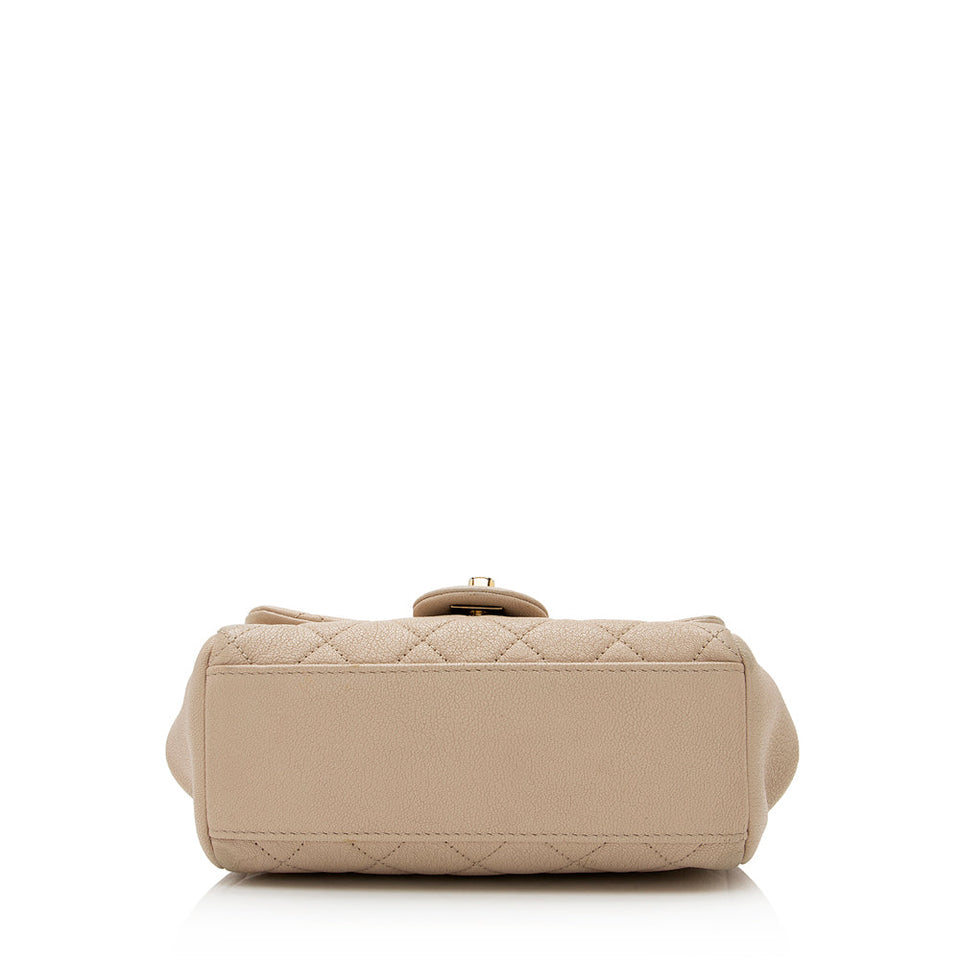 Chanel Sheepskin Trapezio Mini Flap Bag - FINAL SALE (SHF-21135)