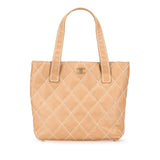 Chanel Small CC Calfskin Wild Stitch Tote