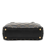 Chanel Small CC Quilted Calfskin Wild Stitch Tote