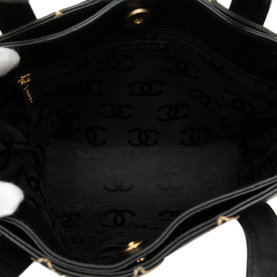 Chanel Small CC Quilted Calfskin Wild Stitch Tote