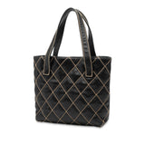 Chanel Small CC Quilted Calfskin Wild Stitch Tote
