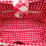 Chanel Small Canvas Printed CC Gingham Handbag