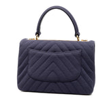 Chanel Small Chevron Jersey Trendy CC Top Handle Flap