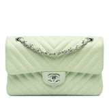 Chanel Small Classic Chevron Lambskin Double Flap