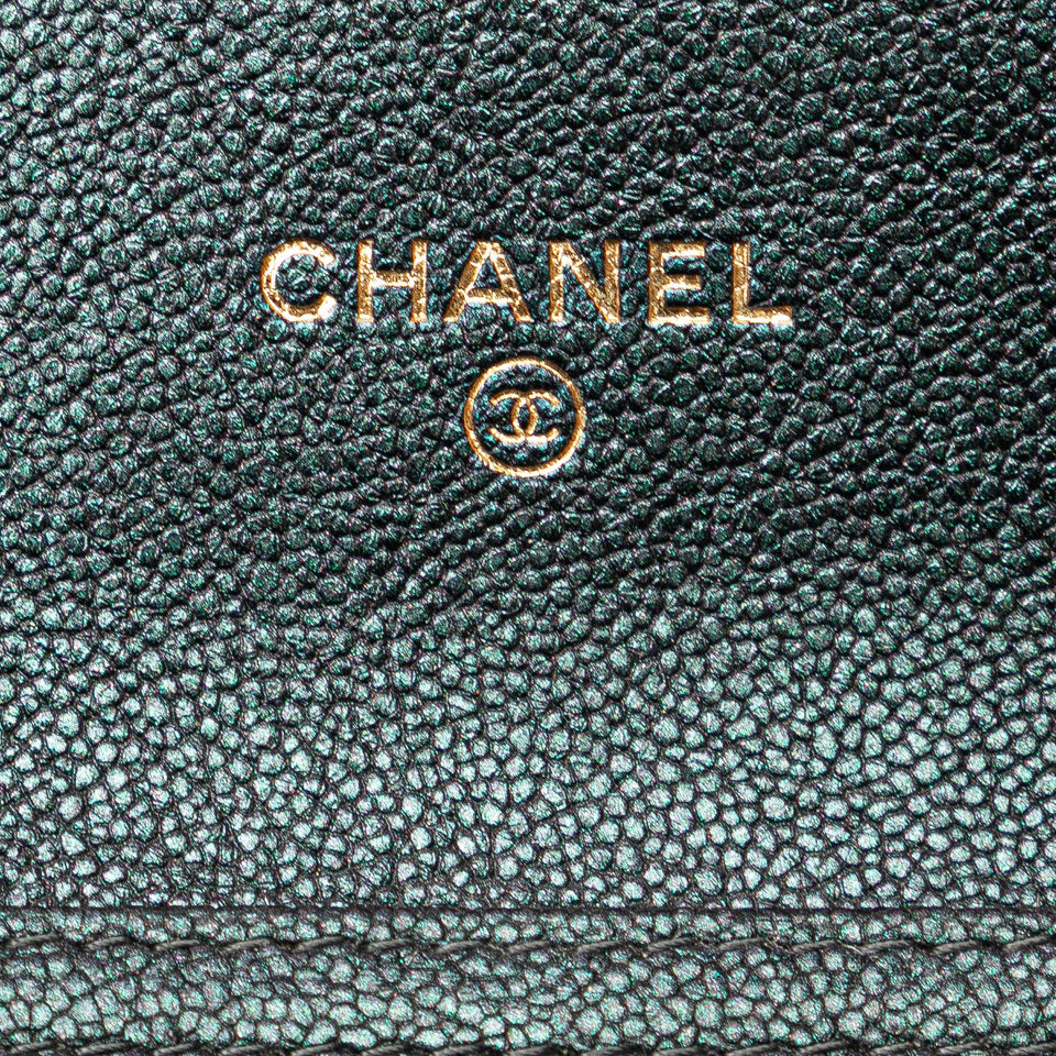 Chanel Small Iridescent Caviar Single Flap